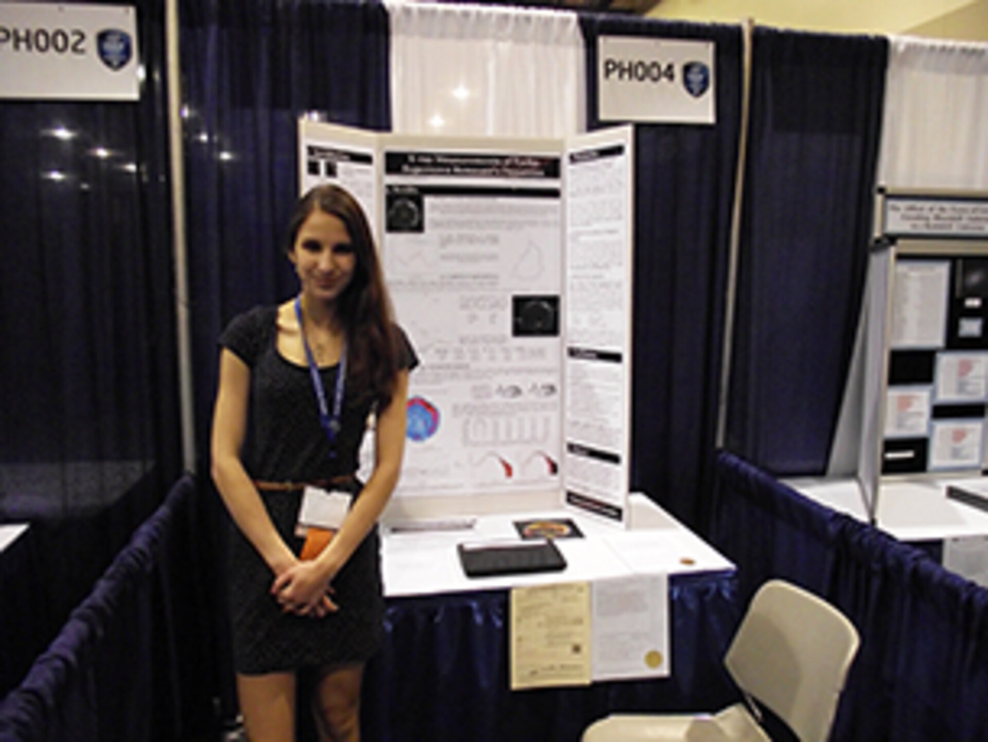 Michaela at the Intel ISEF Competition