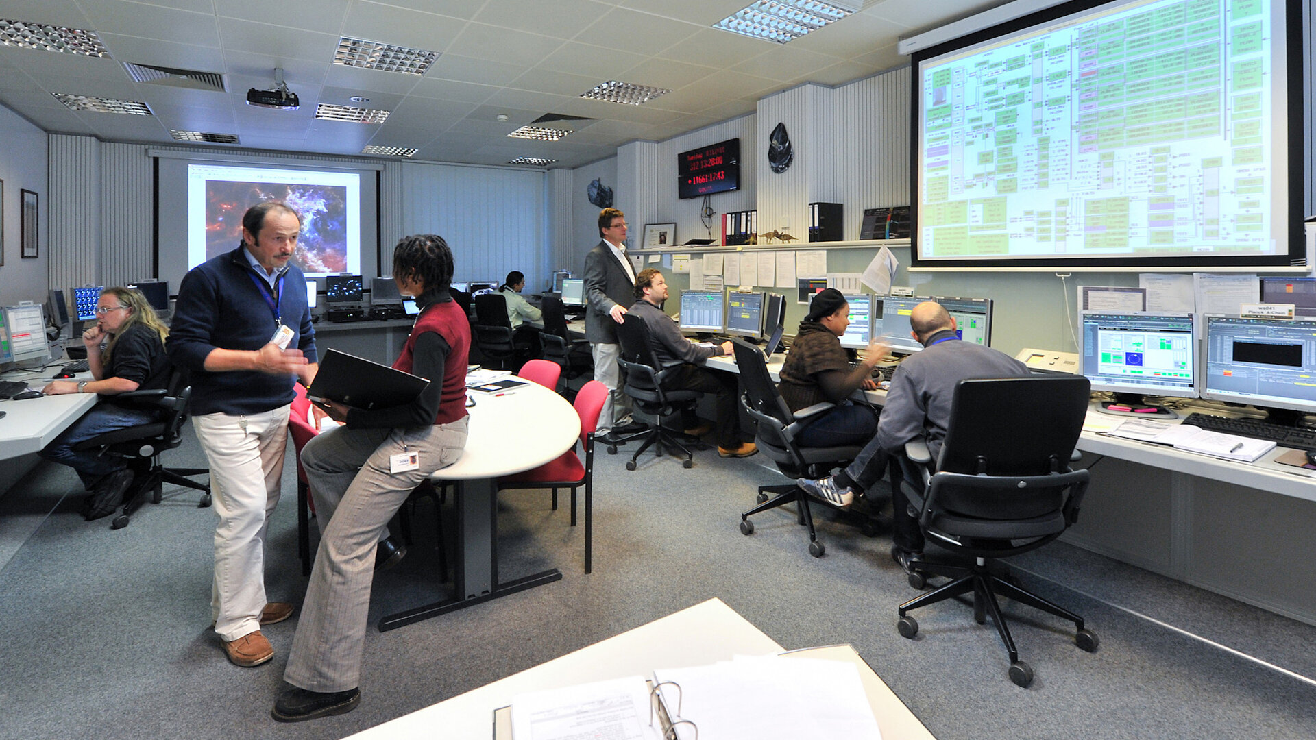 Herschel control room at ESOC