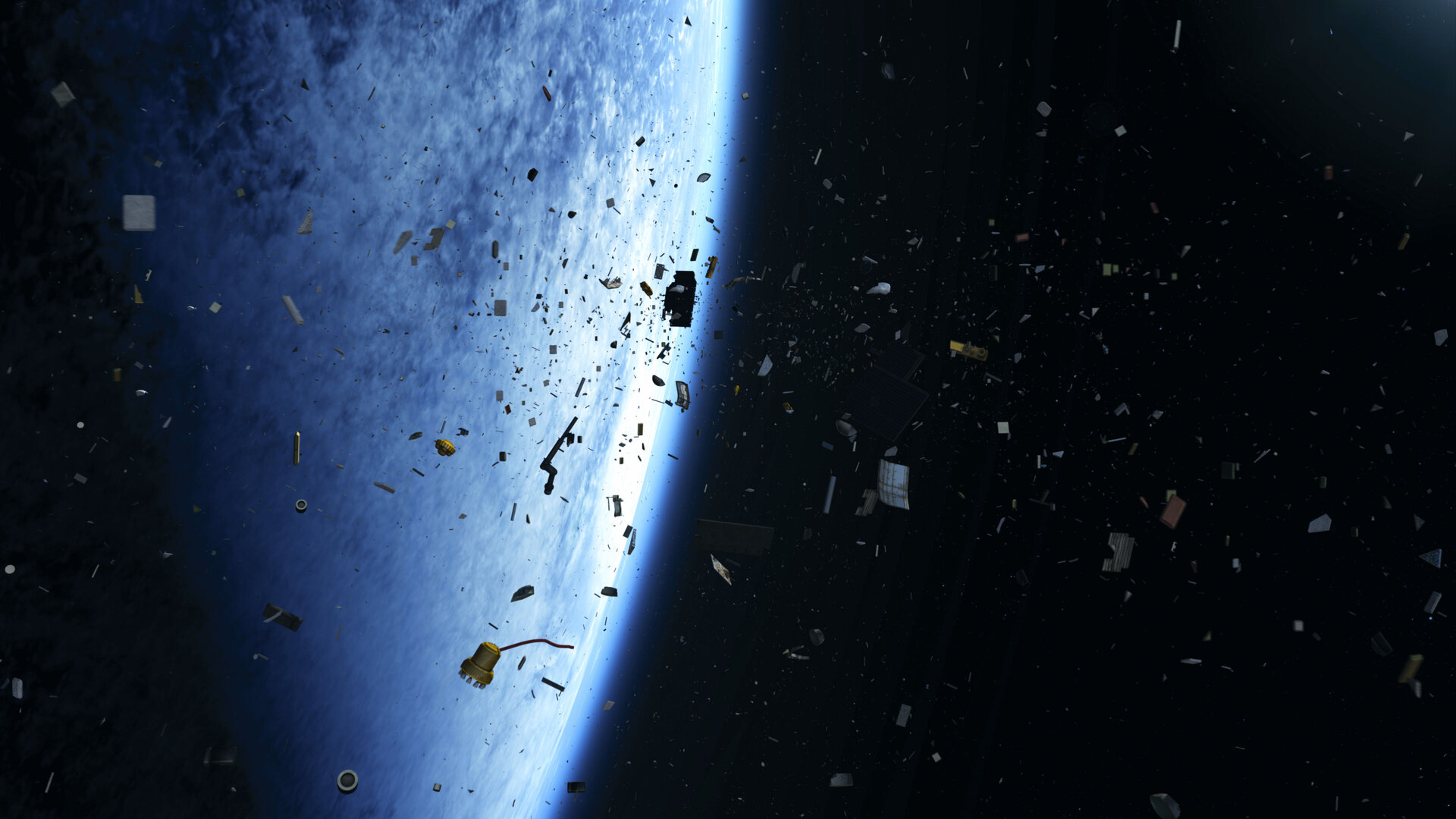 Debris in low orbit