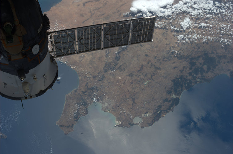 Soyuz over Tunisia