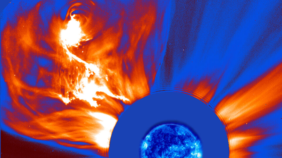 A fiery solar explosion 