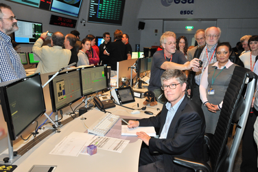 Jan Tauber sent the final command to Planck from ESA/ESOC on 23 October 2013