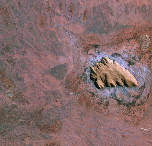 Uluru/Ayers Rock in the Australian outback