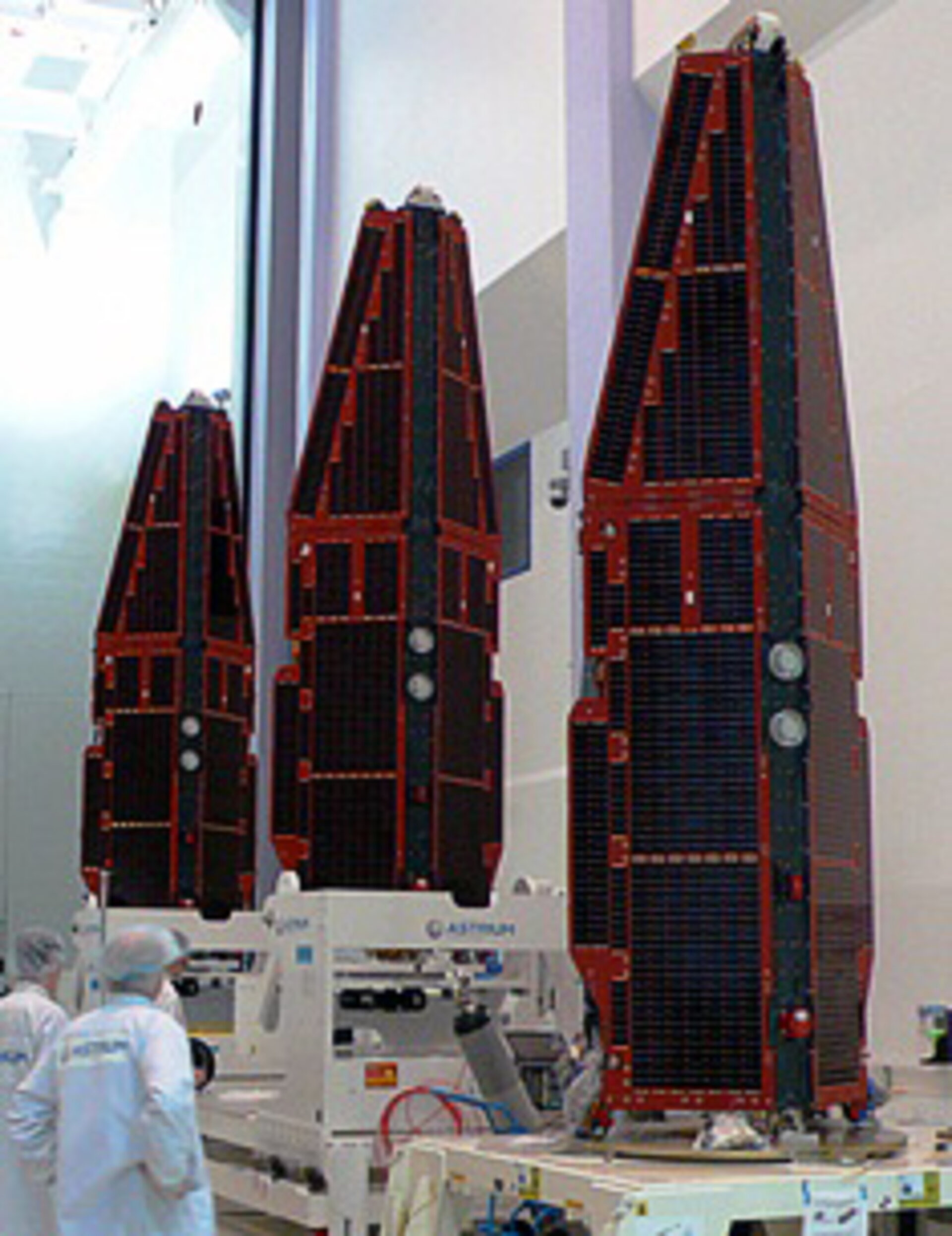 Three Swarm satellites