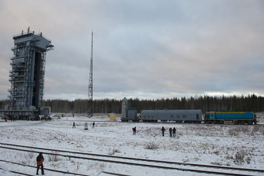 Swarm Upper Composite transferred to the launch pad 