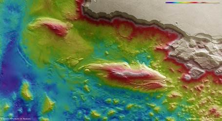 Juventae Chasma topography