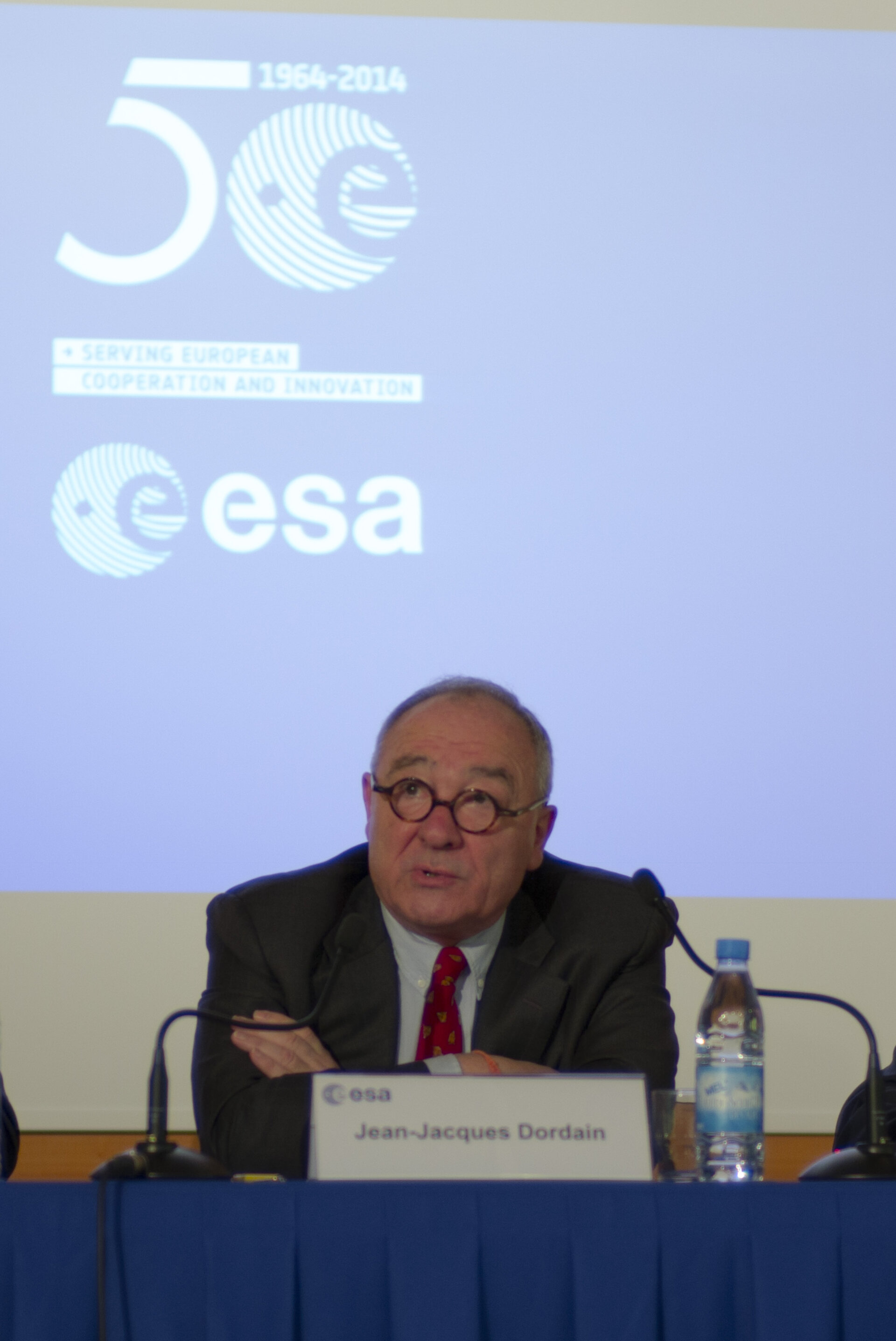 Jean-Jacques Dordain during the annual press briefing on 17 January 2014