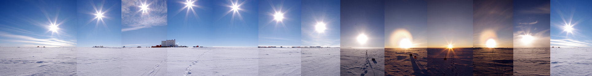 24-hour Antarctic panorama 