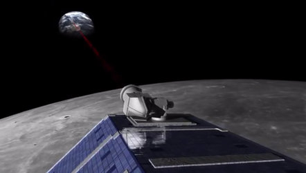 Laser from the Moon