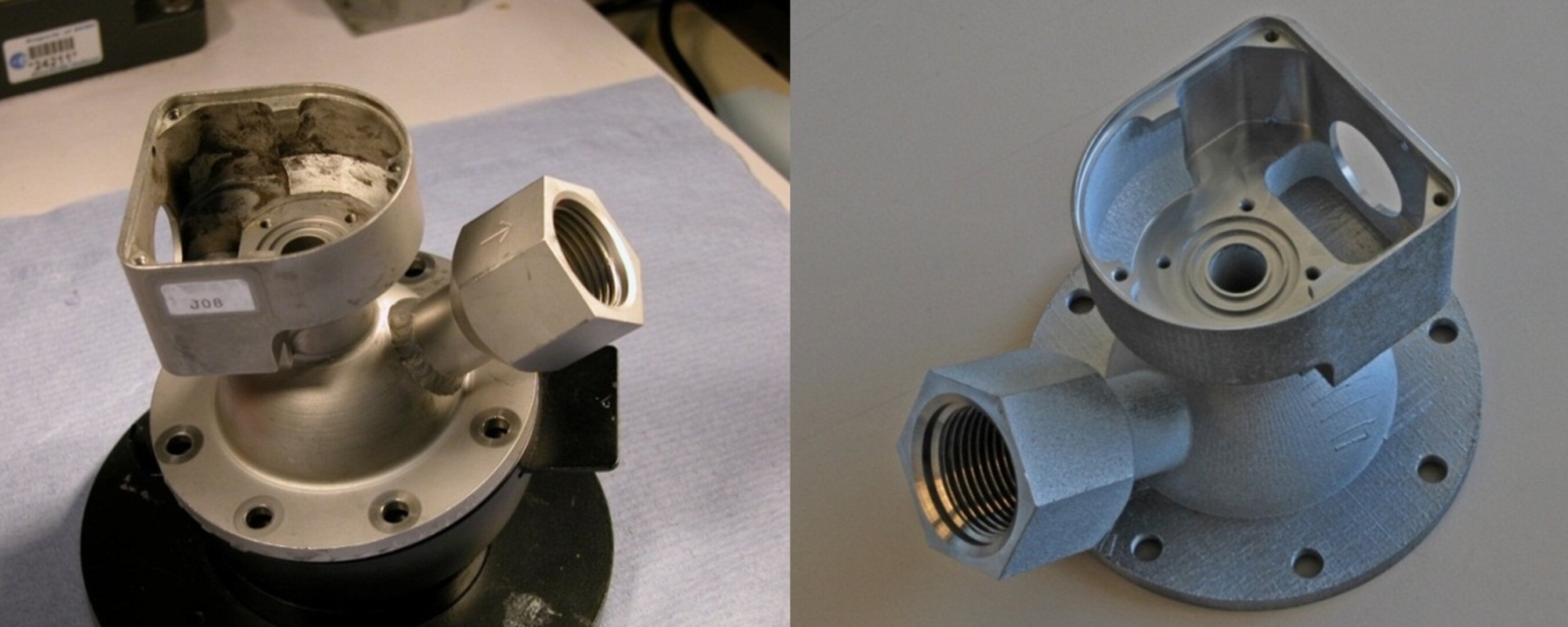 Original and 3D-printed 'woov' valve