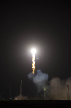 Liftoff of Soyuz TMA-13M on 28 May 2014