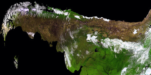 South America and the Andes mountains