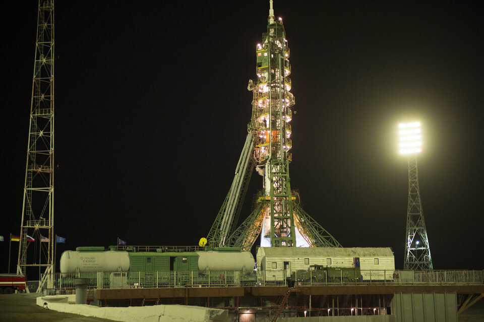 Soyuz launcher in Baikonur