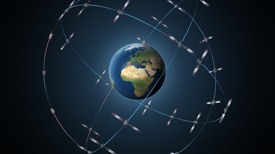 Europe's constellation of Galileo GNSS satellites
