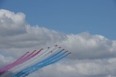 Official opening of the Farnborough International Airshow 2014