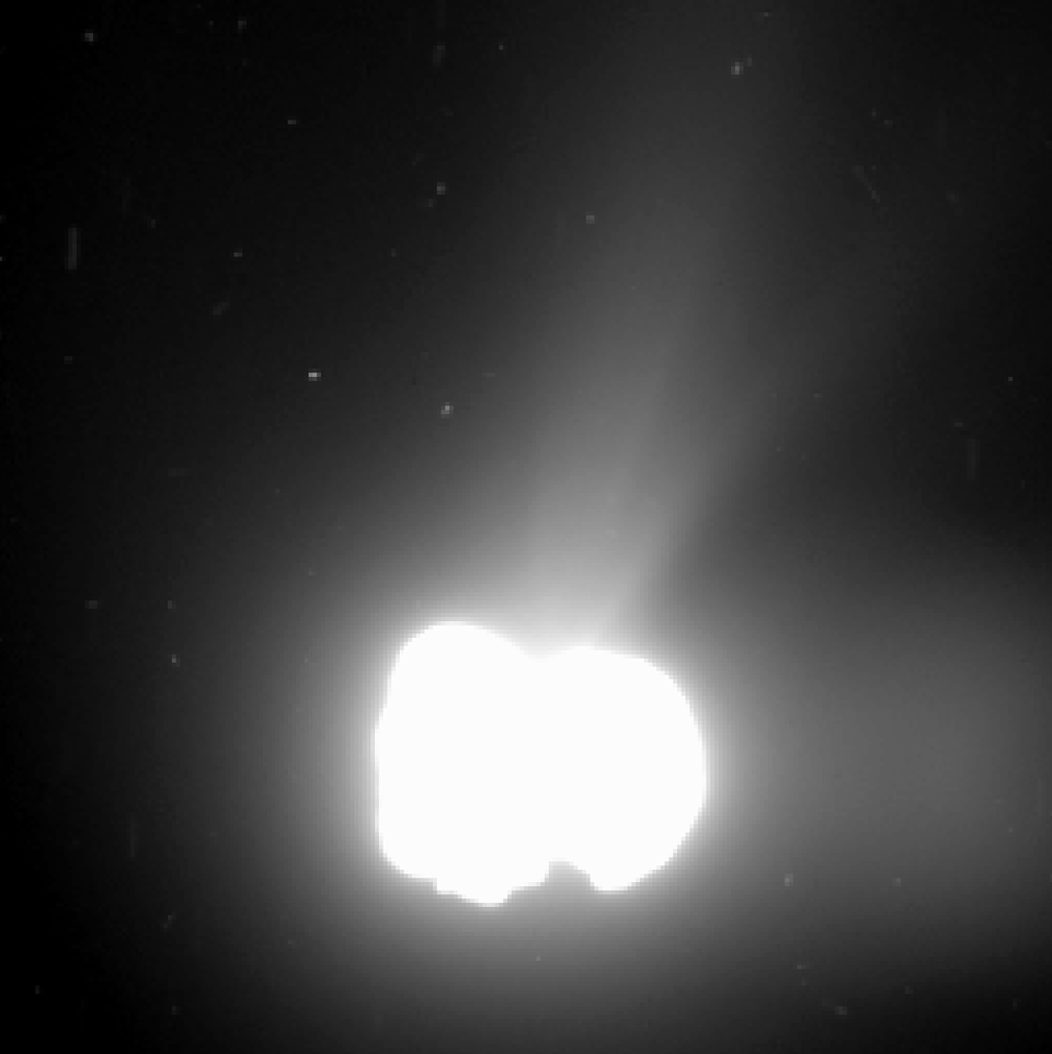 La comète en activité le 2 août 2014