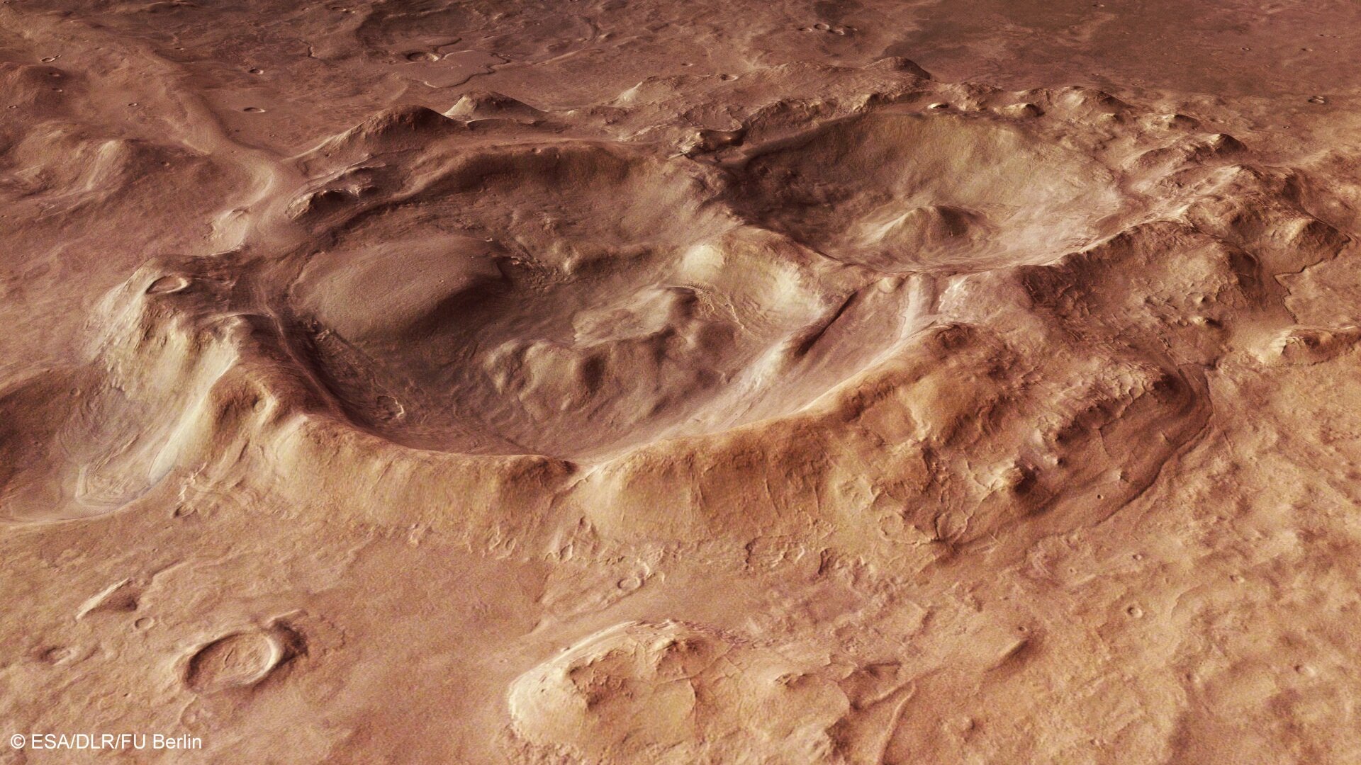 Craters within the Hellas Basin