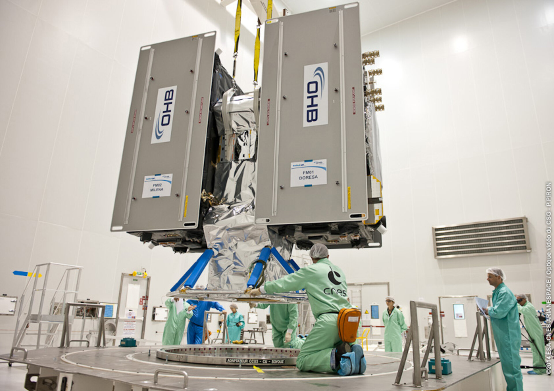 Galileos on payload dispenser