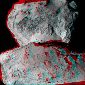 Rosetta's comet in 3D 