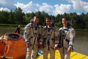 Andreas, Sergei and Thomas during survival training