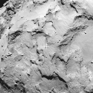 Philae’s primary landing site close-up