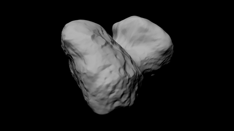 Shape model of comet 