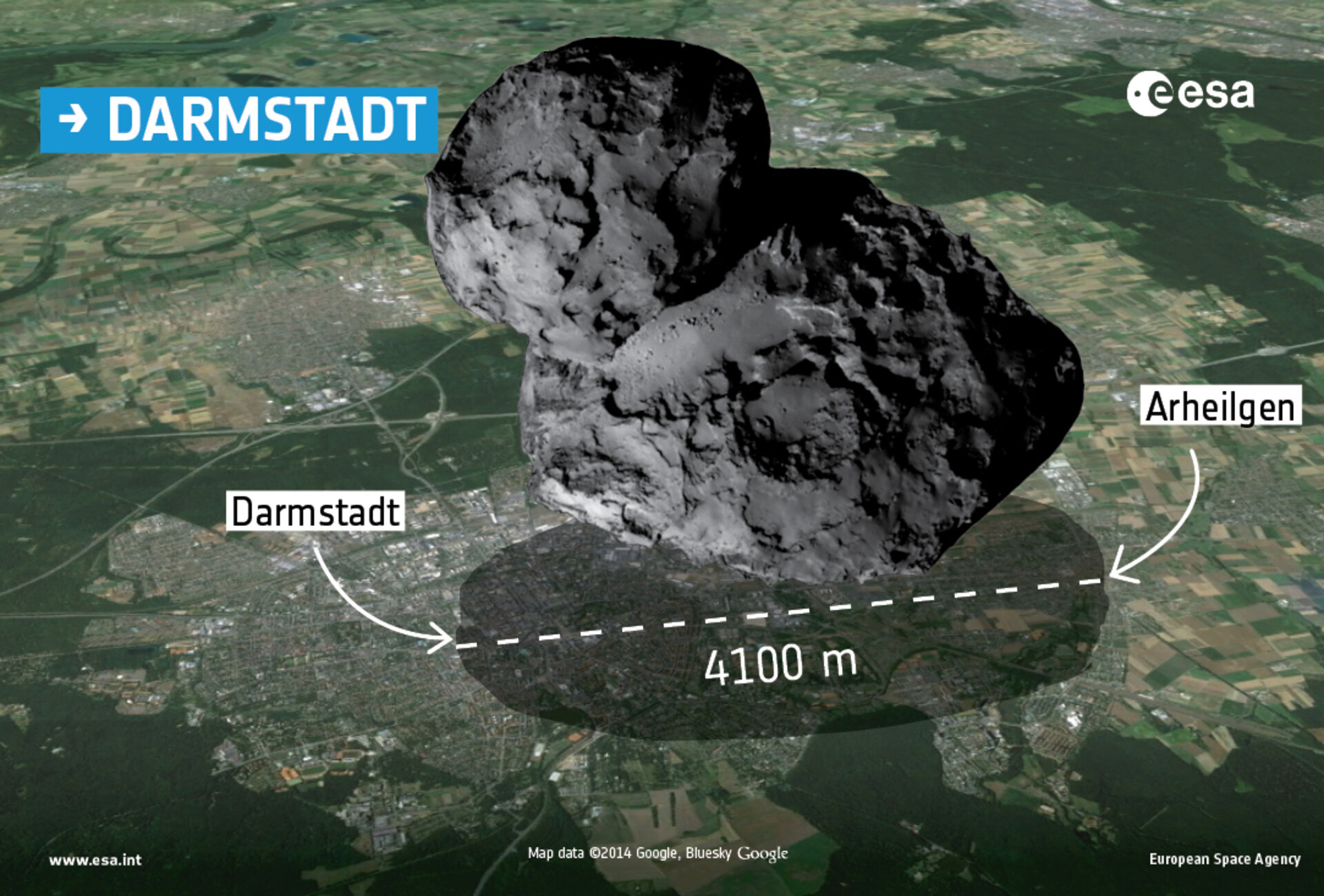 Comet over Darmstadt