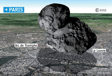Comet over Paris 