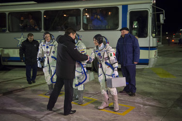 Oleg Ostapenko and Expedition 42/43 crew members