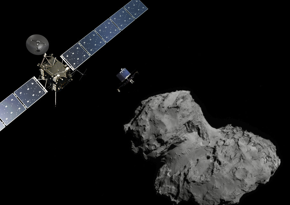 Rosetta und der Komet 67P/ Tschurjumow-Gerassimenko.