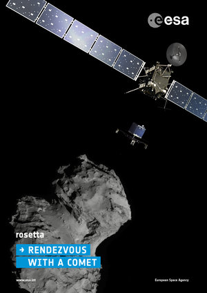 Rosetta at Comet Poster (portrait)