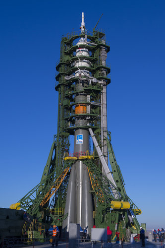 Soyuz TMA-15M spacecraft ready for launch