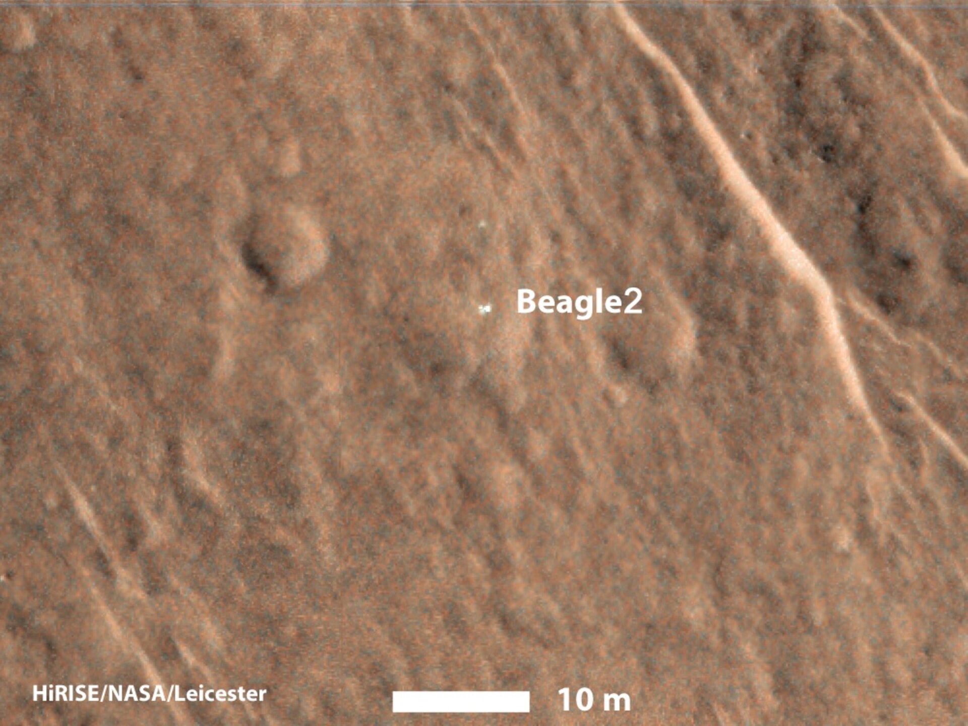 Colour image of Beagle-2 on Mars 