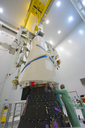 IXV installation on its payload adapter