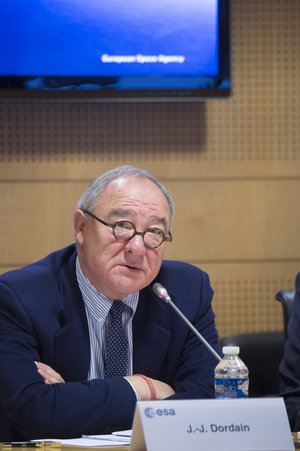 Jean-Jacques Dordain during the annual press briefing on 16 January 2015