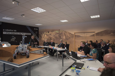 King Philippe of Belgium attended a learning session with Lego rover