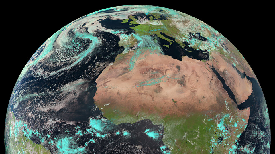 Earth seen by Meteosat 