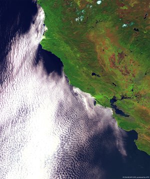 California coast seen by Proba-V