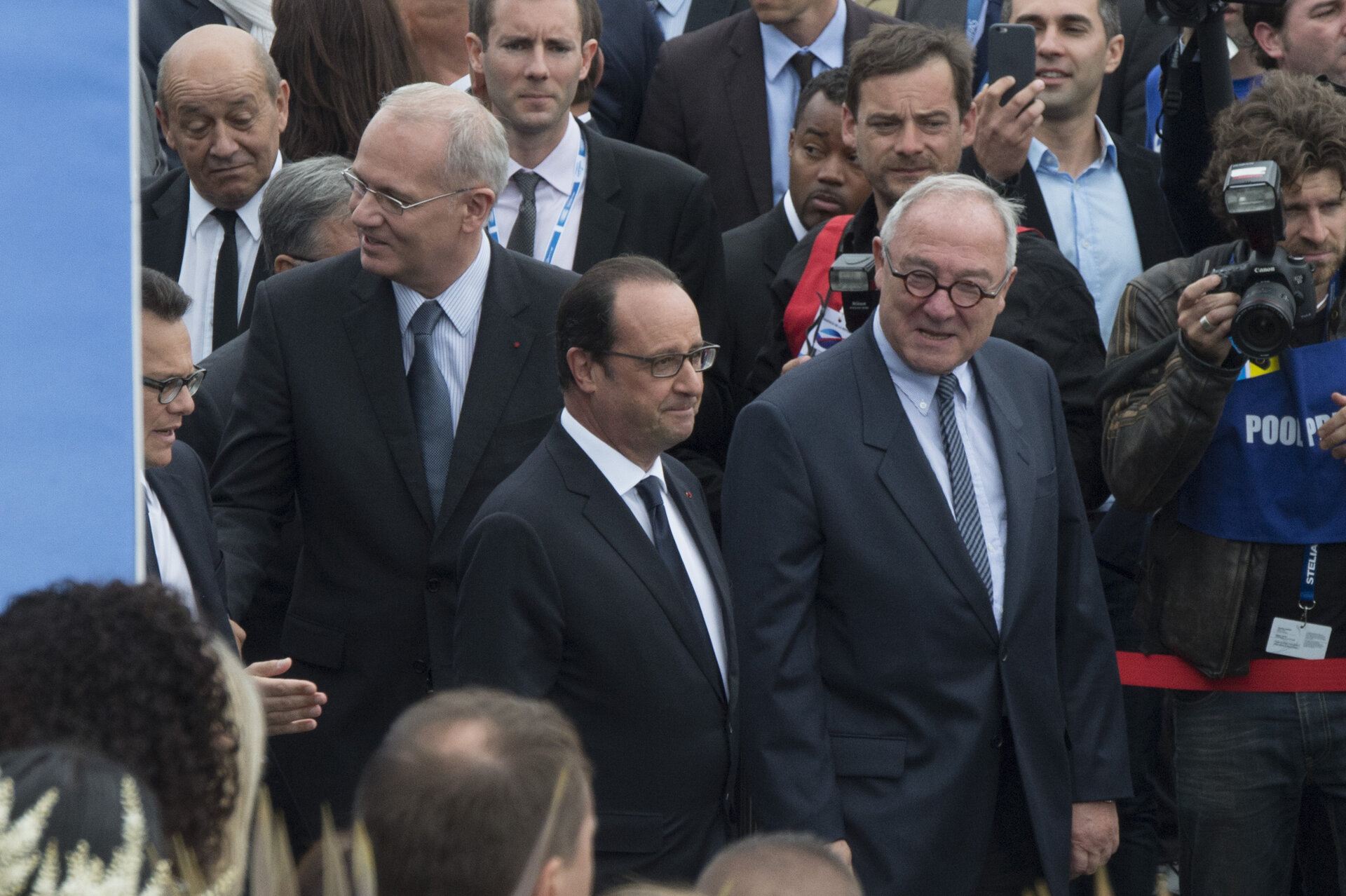 Jean-Jacques Dordain with the President François Hollande 