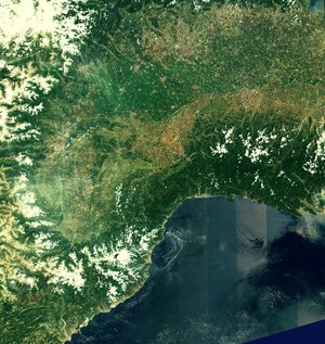 Northwest Italy and southern France from Sentinel-2A
