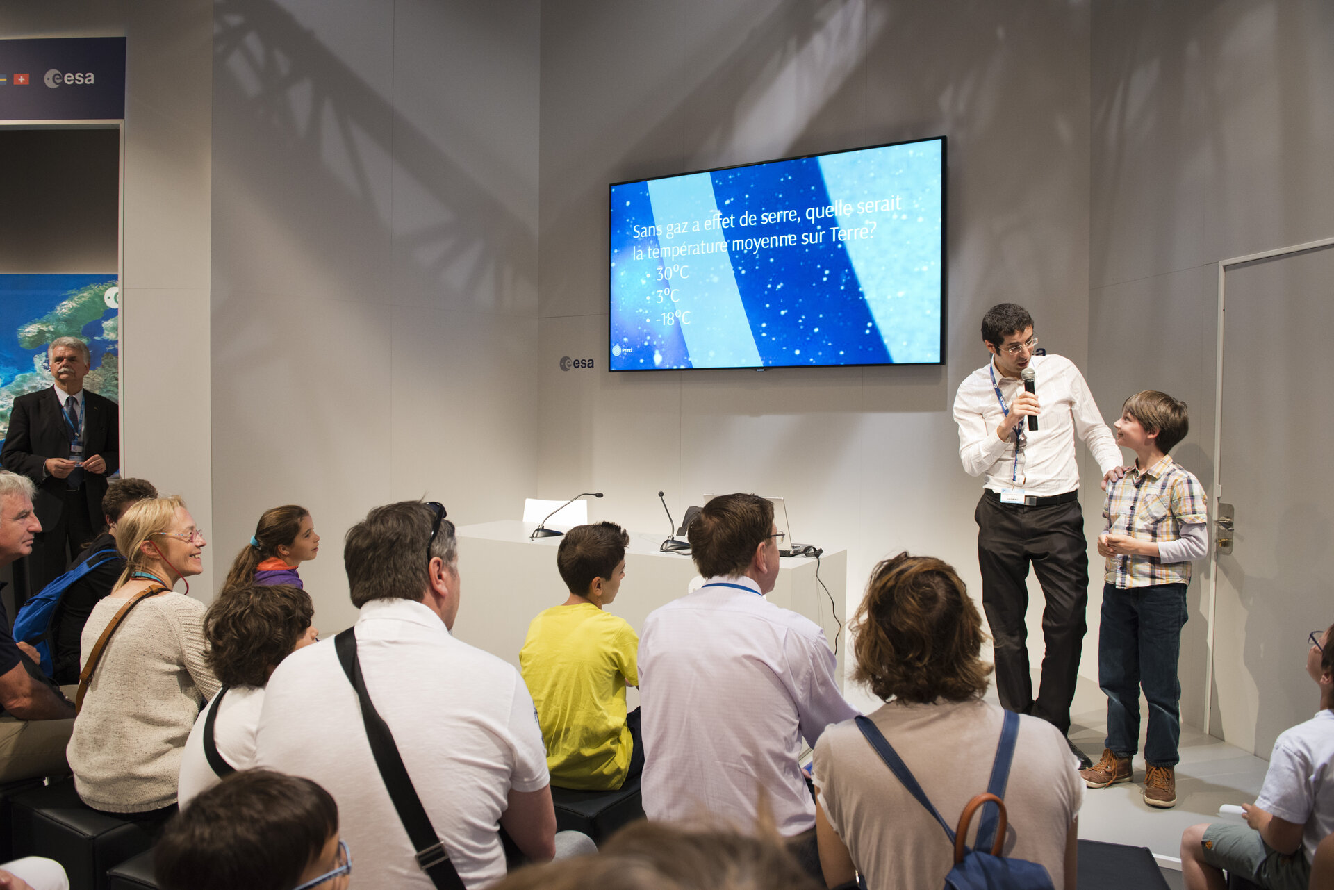Space Quiz during the Public Day at the ESA Pavilion