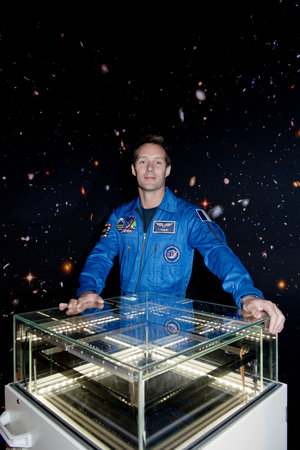 Thomas Pesquet in the Cloud chamber at Le Bourget