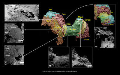 Comet boundaries: Anubis and Atum to Hapi and Anuket