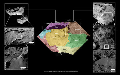 Comet boundaries: Aten, Aker, Babi and Khepry 