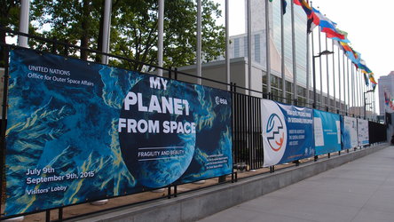 My Planet exhibition - UN entrance