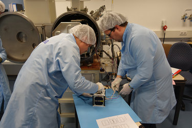 Visual inspection of AAUSAT5 CubeSat