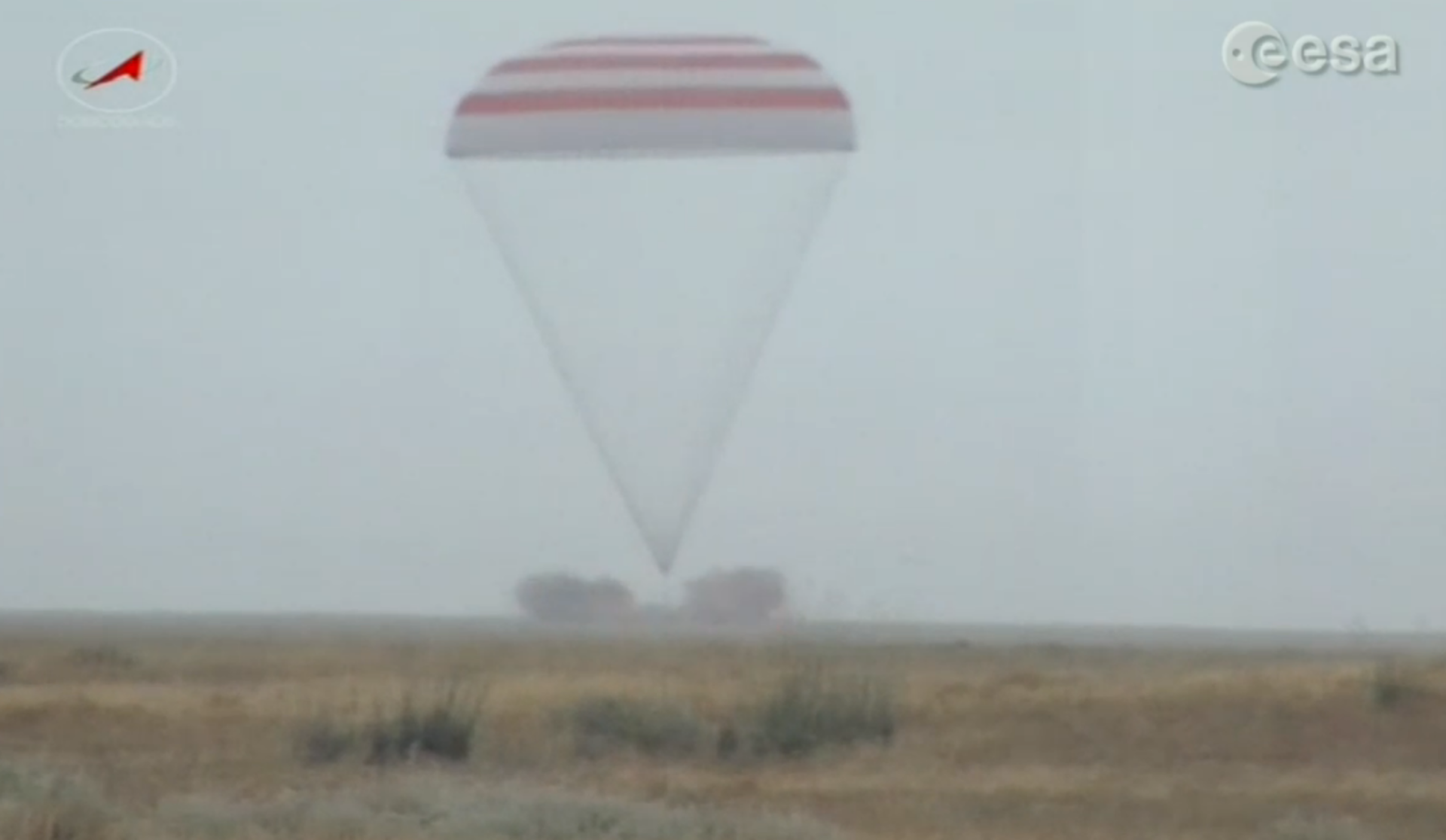 Soyuz TMA-16M touchdown