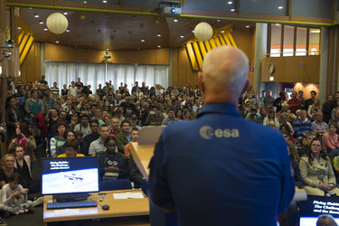 Claude Nicollier at ESTEC Open Day