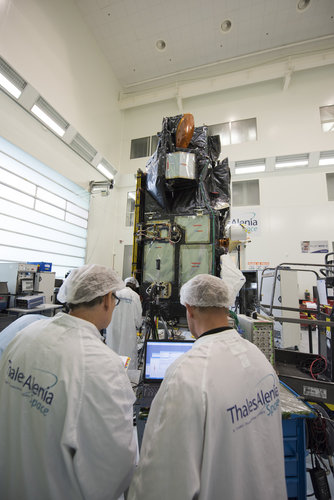 Sentinel-3A satellite in Cannes, France