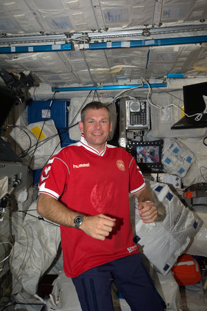 Andreas' first day in Space Station